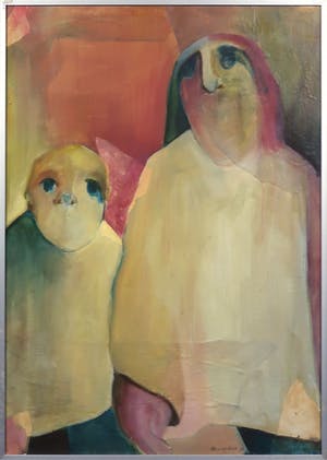 Annica Koot - Acryl op papier, Zonder titel - Ingelijst kopen? Bied vanaf 35!