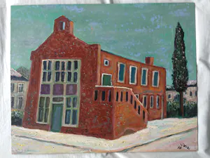 Denny Jacobs - Winters stadsgezicht te Arnhem kopen? Bied vanaf 120!