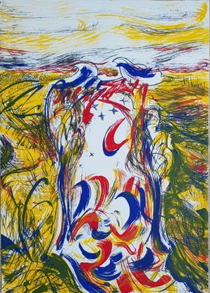 Niet of onleesbaar gesigneerd - Litho, Entina's landschap, opl. 4/65 kopen? Bied vanaf 1!