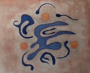 Betsy Huitema-Kaiser - Zeefdruk: Gestoeld op Kadinsky kopen? Bied vanaf 25!