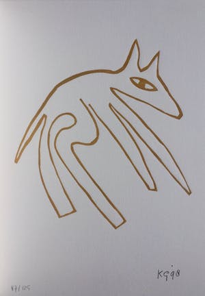 Klaas Gubbels - linosnede uit 1998 - oplage 125. kopen? Bied vanaf 175!