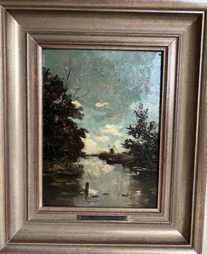 Willem Weissenbruch - “Polderlandschap met molen” kopen? Bied vanaf 700!