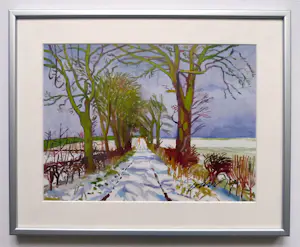 AcheterDavid Hockney - handsigniert - Winter Tunnel with Snow - schön gerahmt? Enchérissez de 450!