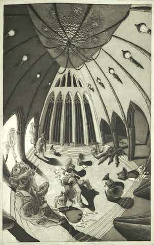 Tobias Crone - Ets aquatint, Musikwissenschaften verkocht voor € 1!