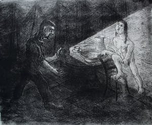 Willem Hendrik van Norden - ets: Naakt in licht kopen? Bied vanaf 29!