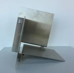 Henk Rusman - Roestvrij stalen sculptuur, Geometrische compositie kopen? Bied vanaf 150!