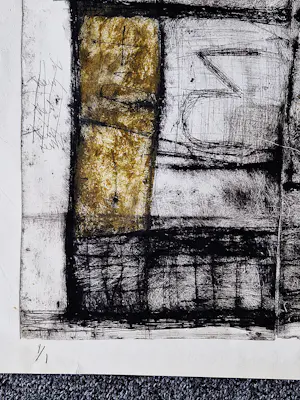 Wim Compier - Grote UNICA (1/1) Ets en aquatint "house of the rising sun" 1966 - gesign. kopen? Bied vanaf 20!