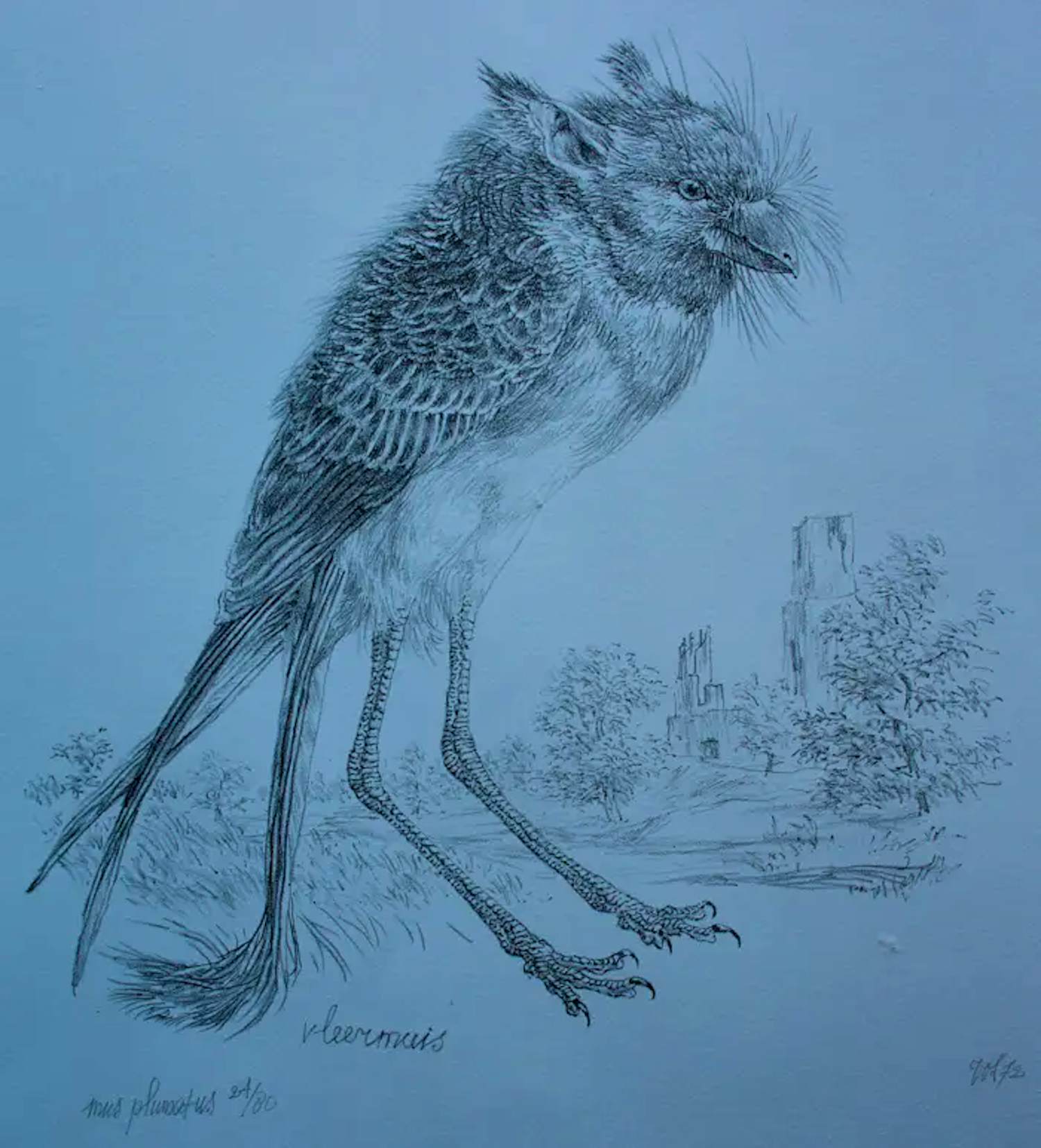 Peter Vos - Litho: Mus Plumatus - 1972 kopen? Bied vanaf 250!