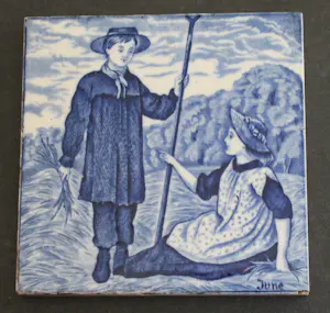 Wedgwood - Fliese "June" - aus der Serie "Month of the Year" kaufen? Bieten Sie von 35!