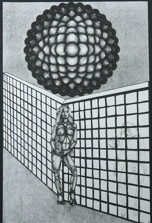 Ruud Aarbodem - Zeefdruk, Tautra 2 - Ingelijst kopen? Bied vanaf 1!