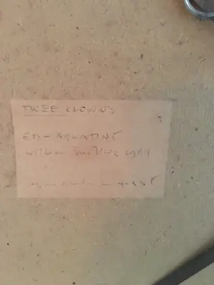 Willem Snitker - Twee clowns kopen? Bied vanaf 50!