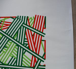 Kenneth Martin - zeefdruk: abstracte compositie - 1980 kopen? Bied vanaf 1!