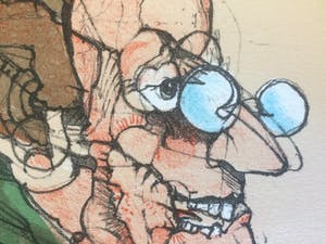 Simon Dittrich - Der Lordrichter - ondertekende lithografie uit 1982 kopen? Bied vanaf 1!