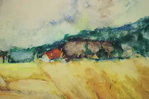 Lode Van Vaernewijck - Landschap met korenschoven kopen? Bied vanaf 70!