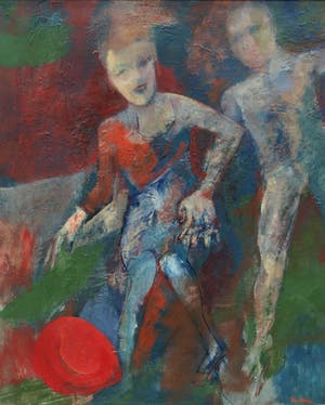 Petr Pavlištík - Ingelijst olieverf op doek, Ve vétru (“In de wind”) – 90 x 76 cm kopen? Bied vanaf 200!