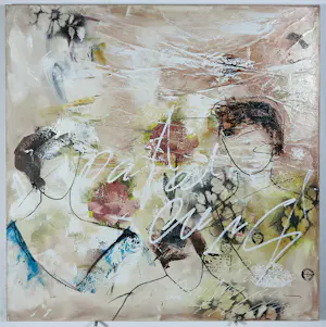 Dario Bosa - Acryl op doek, Drie figuren kopen? Bied vanaf 100!