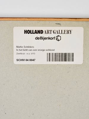 Mattie Schilders - In het licht van een vroege ochtend - Ingelijst - Groot kopen? Bied vanaf 50!