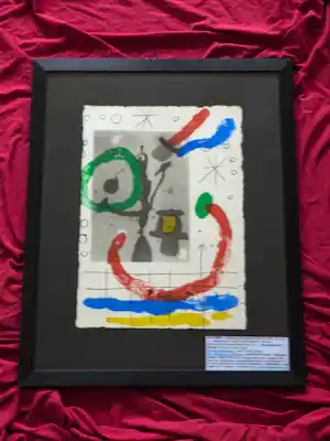 Joan Miro - Abstrakt Tierkreiszeichen "Fische vendu pour 150€ !