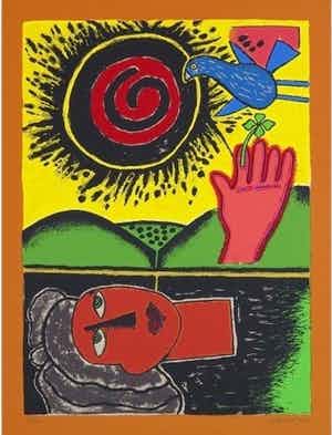 Corneille - Soleil cou coupe III verkocht voor € 175!