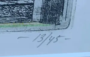 Rolf Weijburg - Ingelijste ets: Cidado do mindelo - 1999 kopen? Bied vanaf 125!
