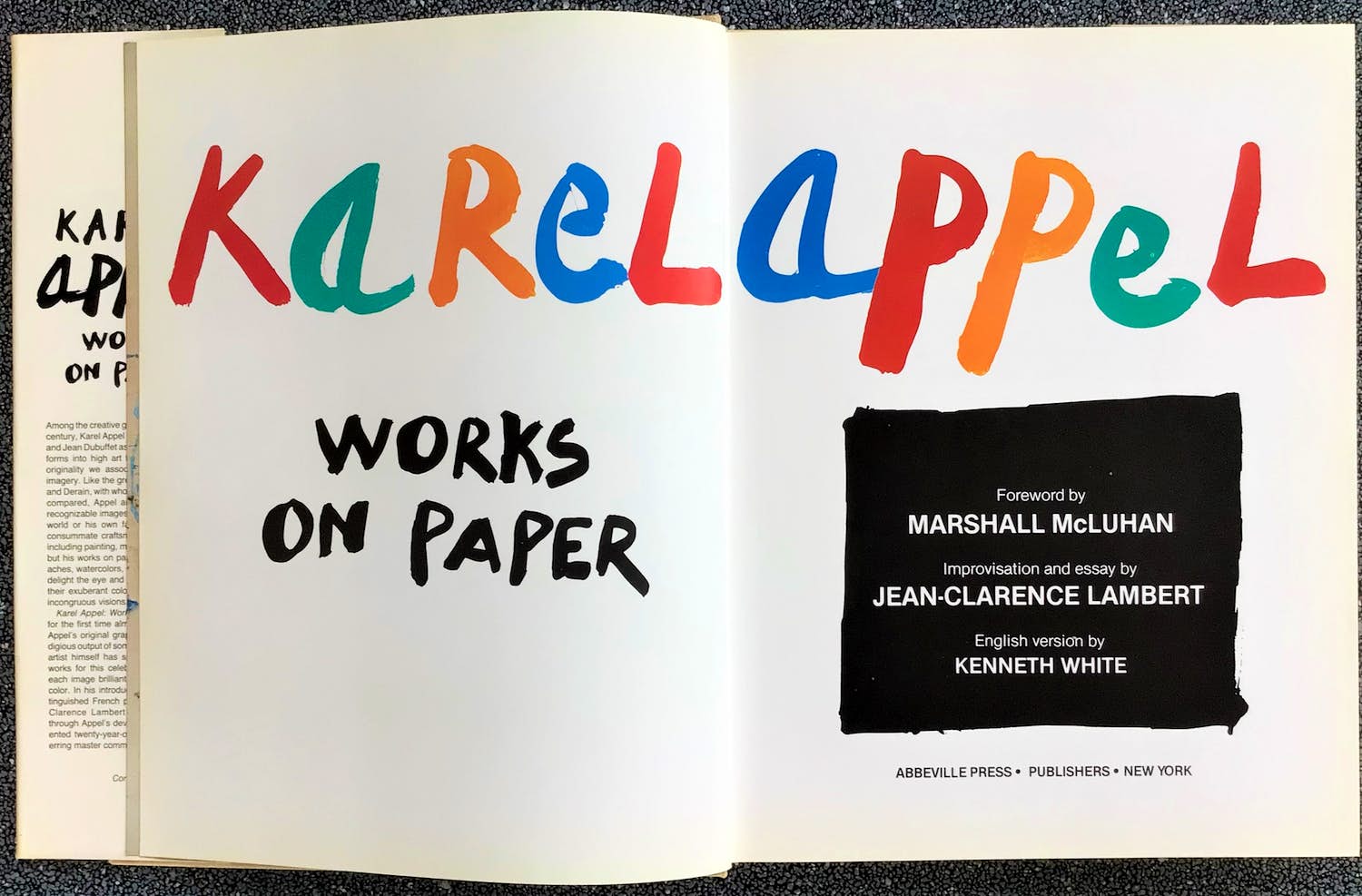 Karel Appel - "Works on paper" - Abbeville Press NY - 1980 - Gebonden+omslag - Perfect! kopen? Bied vanaf 95!