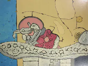 Jaap Stellaart - Olieverf op board, De zwanenzang van de draak - Ingelijst (Groot) kopen? Bied vanaf 150!