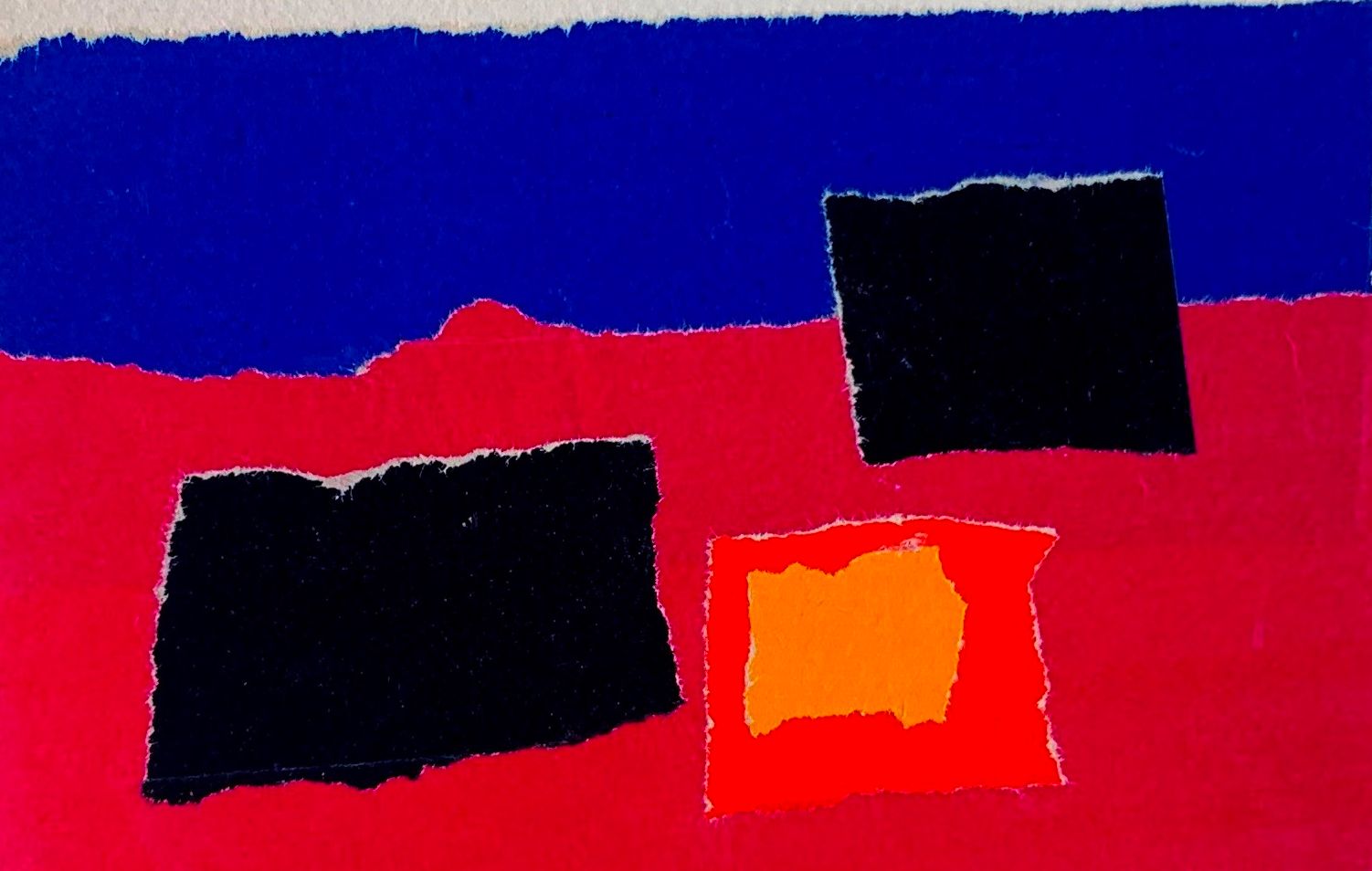 Andre van der Vossen - Collage: Abstracte compositie kopen? Bied vanaf 295!