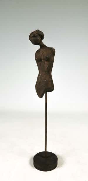 Brons (Onbekend) - Vrouwentorso verkocht voor € 1!