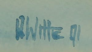 Anneke Witte - Aquarel op papier, Bloemstilleven- Ingelijst kopen? Bied vanaf 1!