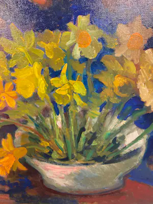 Carl Klinkert - Stilleven met gele narcissen kopen? Bied vanaf 99!