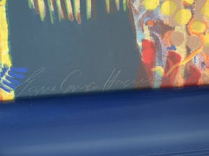 Espen Hagen - Grote ingelijste zeefdruk , American Indian – 1994 kopen? Bied vanaf 100!