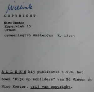 Nico Koster - Foto: Carel Willink kopen? Bied vanaf 99!