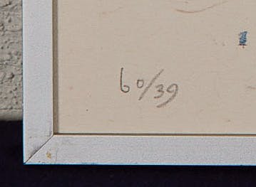 Leon Tebbe - Houtsnede op papier - gesigneerd m.o. - oplage 60/39 ex. - 1991 kopen? Bied vanaf 10!