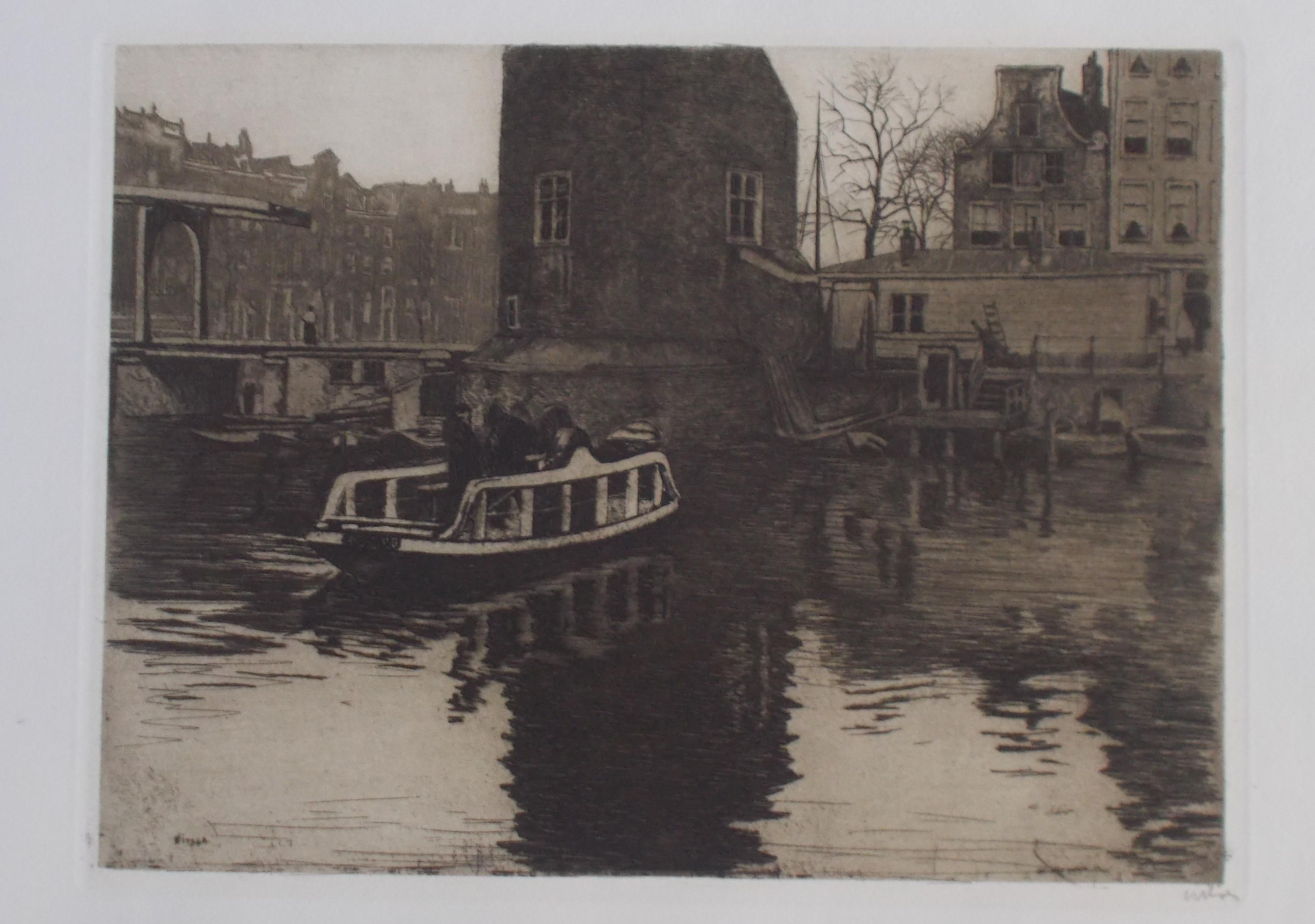 Willem Witsen - De overhaal bij de Montelbaanstoren kopen? Bied vanaf 170!