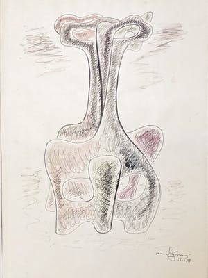 Koos van Vlijmen - Twee abstracte composities 1948 kopen? Bied vanaf 20!