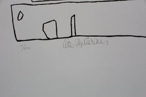 Cees Andriessen - linosnede: Bollewop - 1974 kopen? Bied vanaf 45!