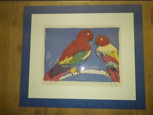 Walasse Ting - 2 papegaaien kopen? Bied vanaf 315!