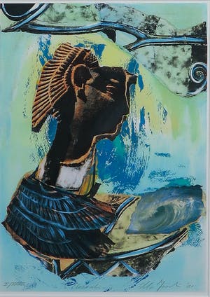 Ella Joosten - Zeefdruk, Cleopatra- Ingelijst kopen? Bied vanaf 1!