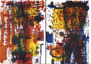 Rik van Iersel - - Storyteller I en II - 2 Originele litho's in nieuwstaat verkocht voor € 1!