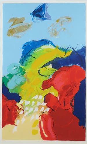 Henk van Vessem - Zeefdruk, Twenty four hours II - Ingelijst kopen? Bied vanaf 1!