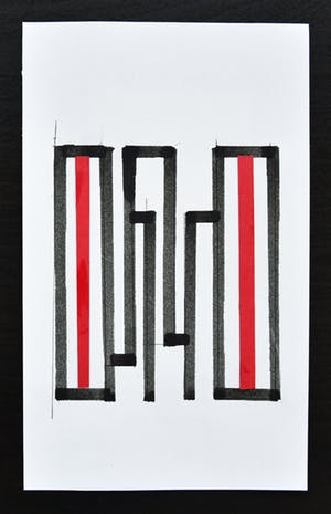 Siep van den Berg - # CONSTRUCTIVISTISCHE COMPOSITIE/Collage # 1990, mint kopen? Bied vanaf 49!