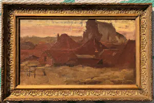 Henri Heyligers - Gezicht op Katwijk aan zee vanuit de duinen. kaufen? Bieten Sie von 250!