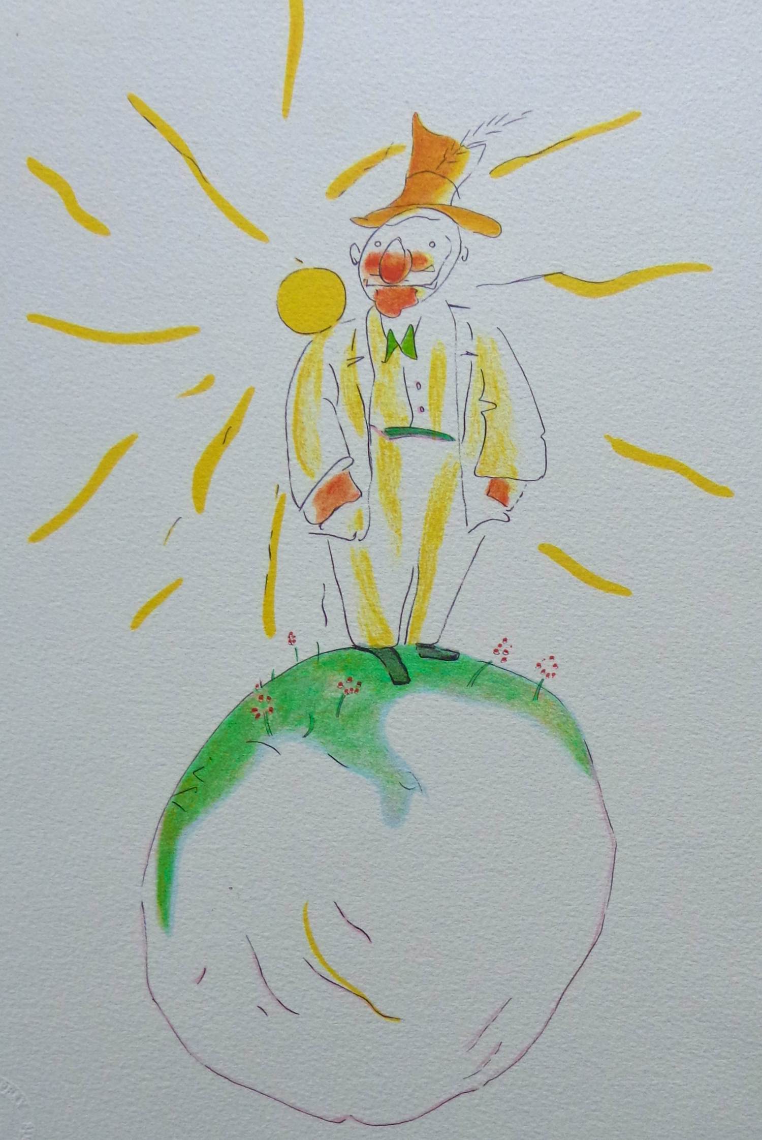 Antoine de Saint-Exupery - LE PETIT PRINCE / KLEURLITHO / 40x31cm / DROOGSTEMPEL kopen? Bied vanaf 35!