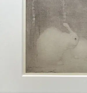Jan Mankes - Originele Heliogravure Konijntjes in Herfstbos 1923 kopen? Bied vanaf 135!
