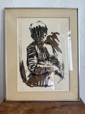 Jan Cremer - -portret van een kind kopen? Bied vanaf 70!