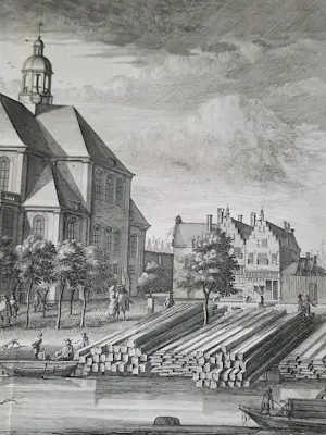 Caspar Commelin - Amsterdam, Oosterkerk- Wittenburgergracht, Commelin-1726 kopen? Bied vanaf 50!