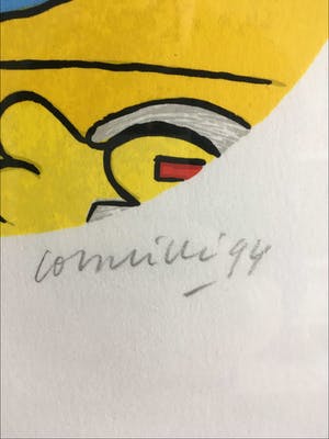 Corneille - Fraai ingelijste ronde zeefdruk kopen? Bied vanaf 190!