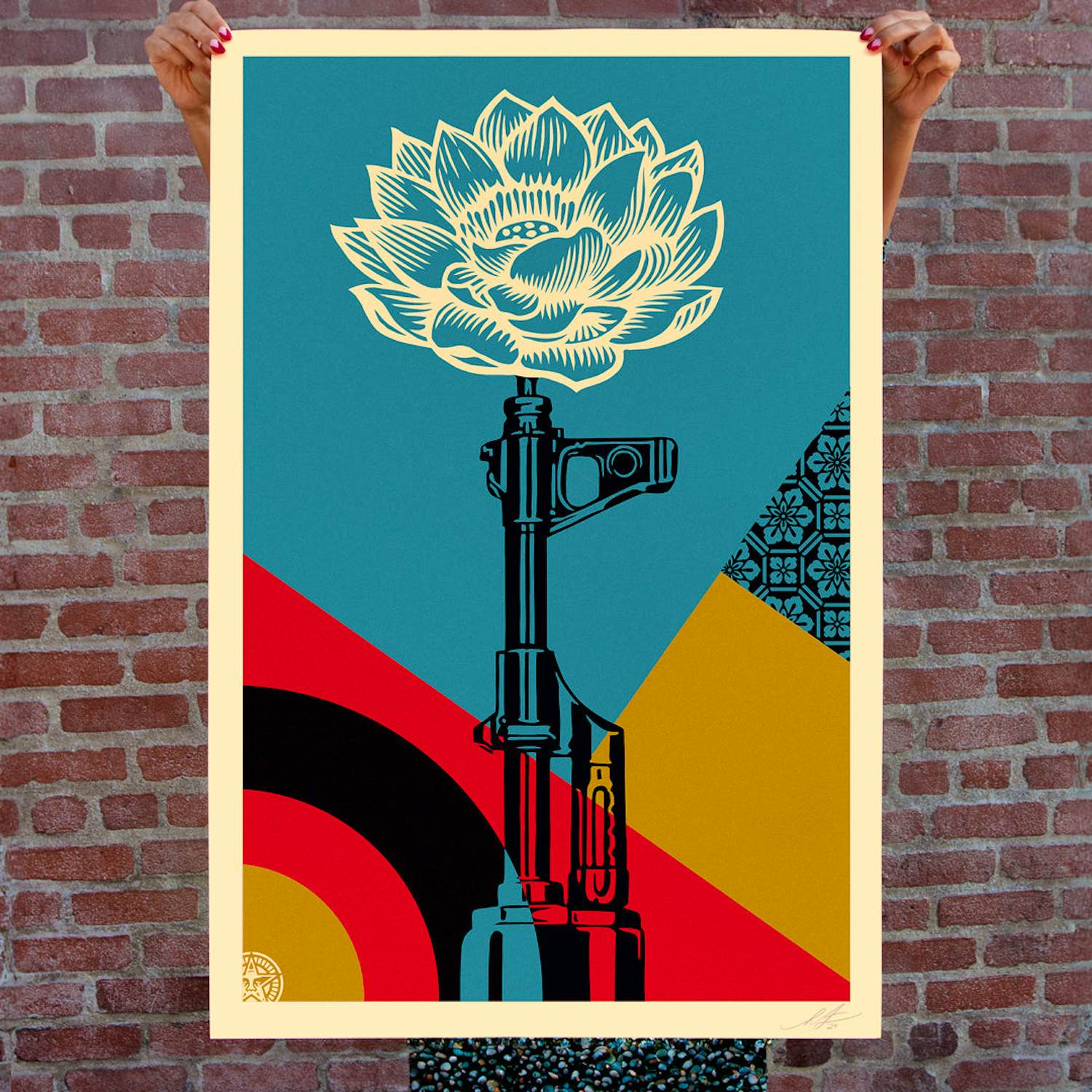 Shepard Fairey - AK-47 Lotus Lithograph kopen? Bied vanaf 10!