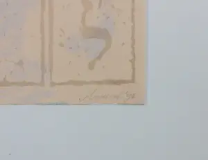 Herman van der Weert - Zeefdruk op papier, Narwal - Ingelijst kopen? Bied vanaf 50!