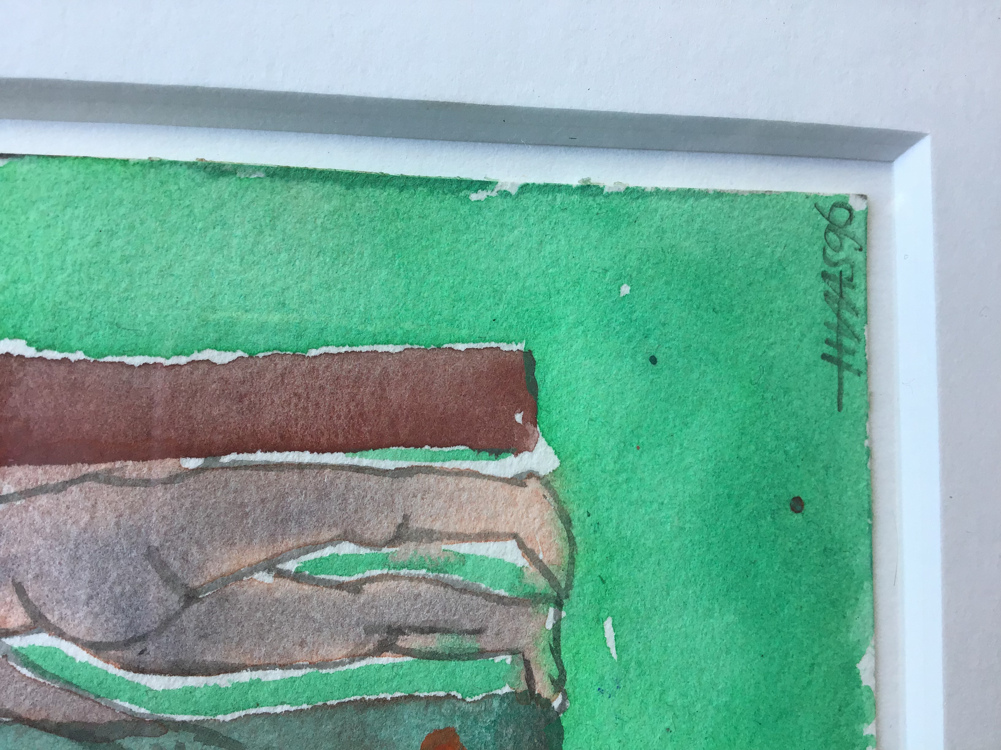 Henri de Haas - Adam et Eva, aquarel, gesigneerd en ingelijst kopen? Bied vanaf 40!